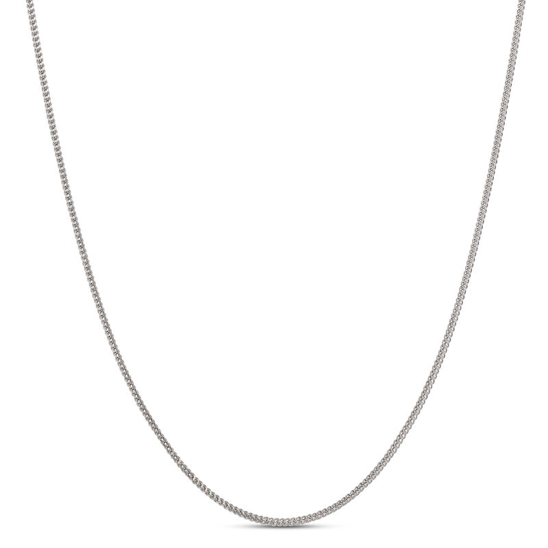 Toscano 24 Inch Franco Link Necklace, 14k White Gold image number 0