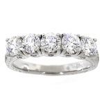 Ben Bridge Signature Diamond™ Ring in Platinum, 1 & 1/2 ctw.