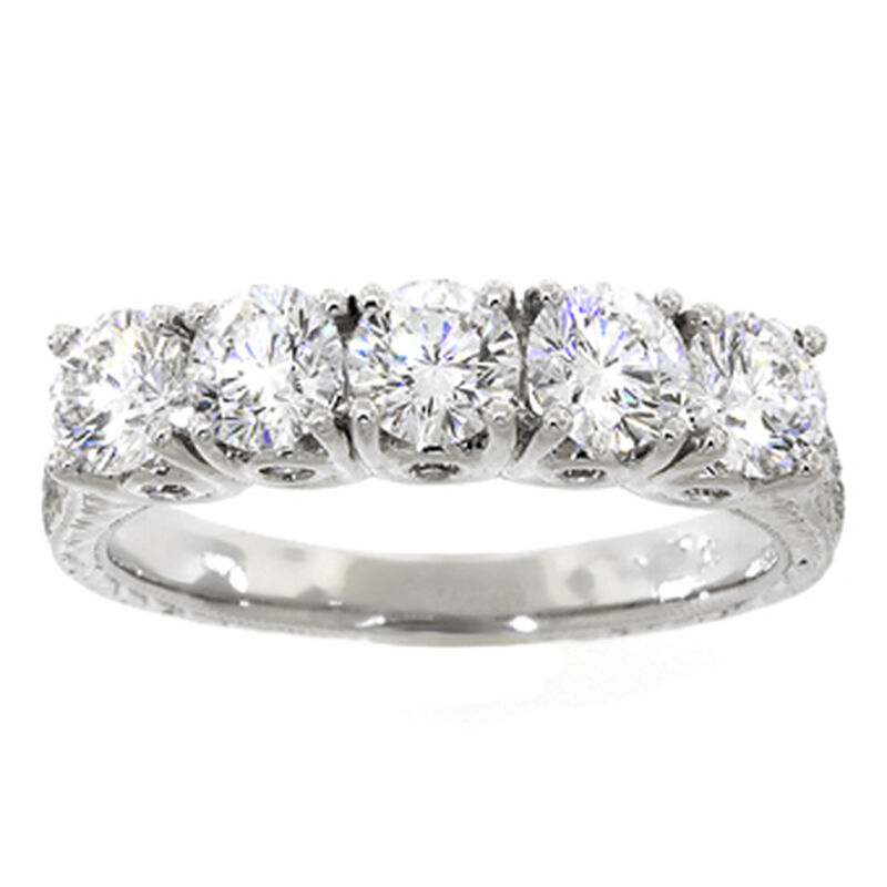 Ben Bridge Signature Diamond™ Ring in Platinum, 1 & 1/2 ctw. image number 0
