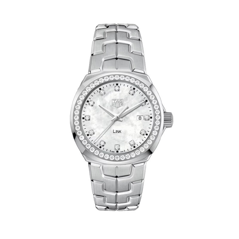 TAG Heuer Link Quartz Ladies Mother of Pearl Steel Watch image number 0