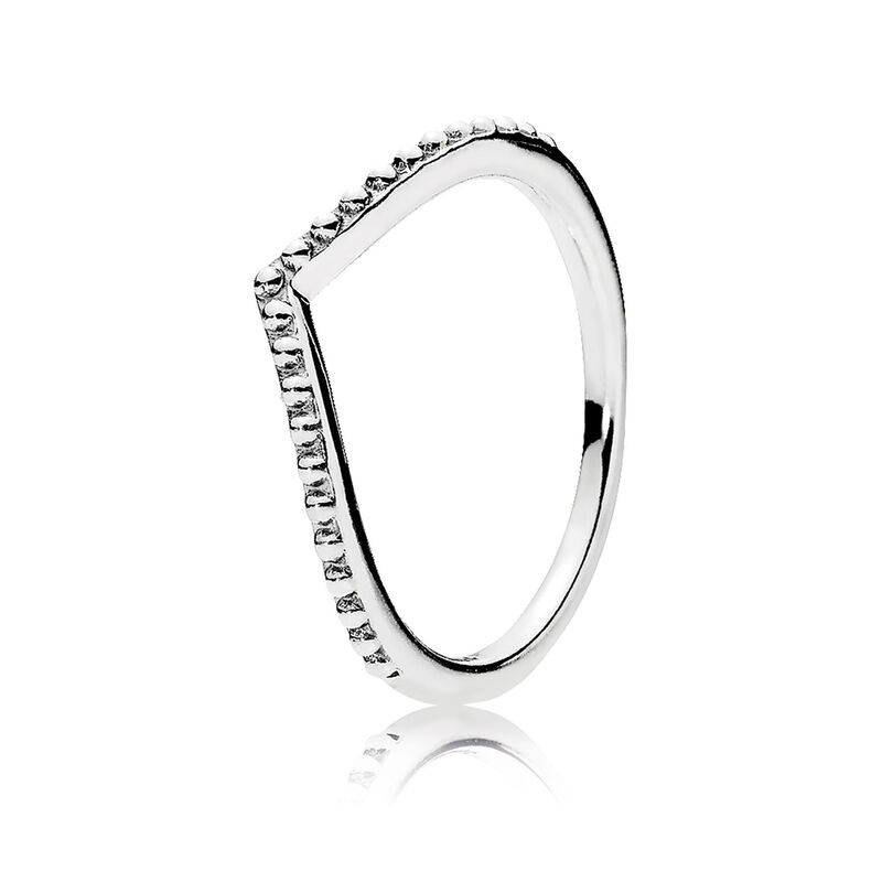 Pandora Beaded Wishbone Ring image number 0
