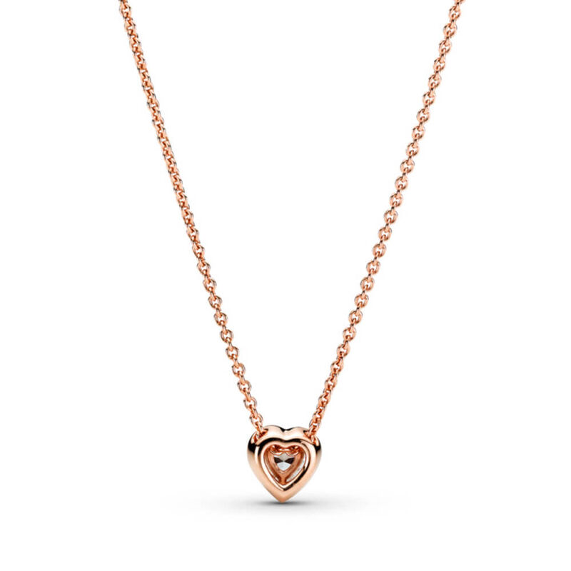 Pandora Sparkling Heart CZ Collier Necklace image number 3
