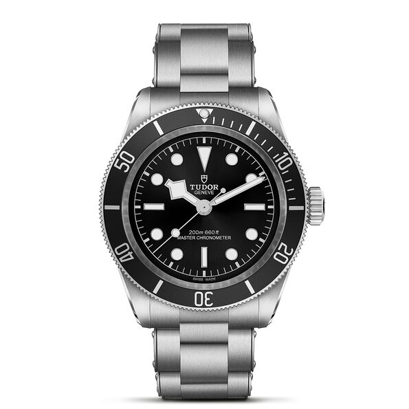 TUDOR Black Bay Black Dial Steel Case Steel Bracelet Watch, 41mm