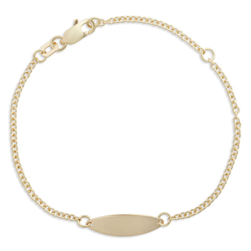 Engravable Baby’s Adjustable Bracelet, 14K Yellow Gold image number 0