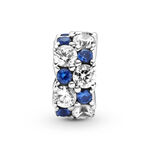 Pandora Clear & Blue Sparkling Crystal & CZ Clip Charm