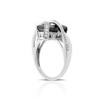 Rectangular Onyx & Diamond Ring 14K