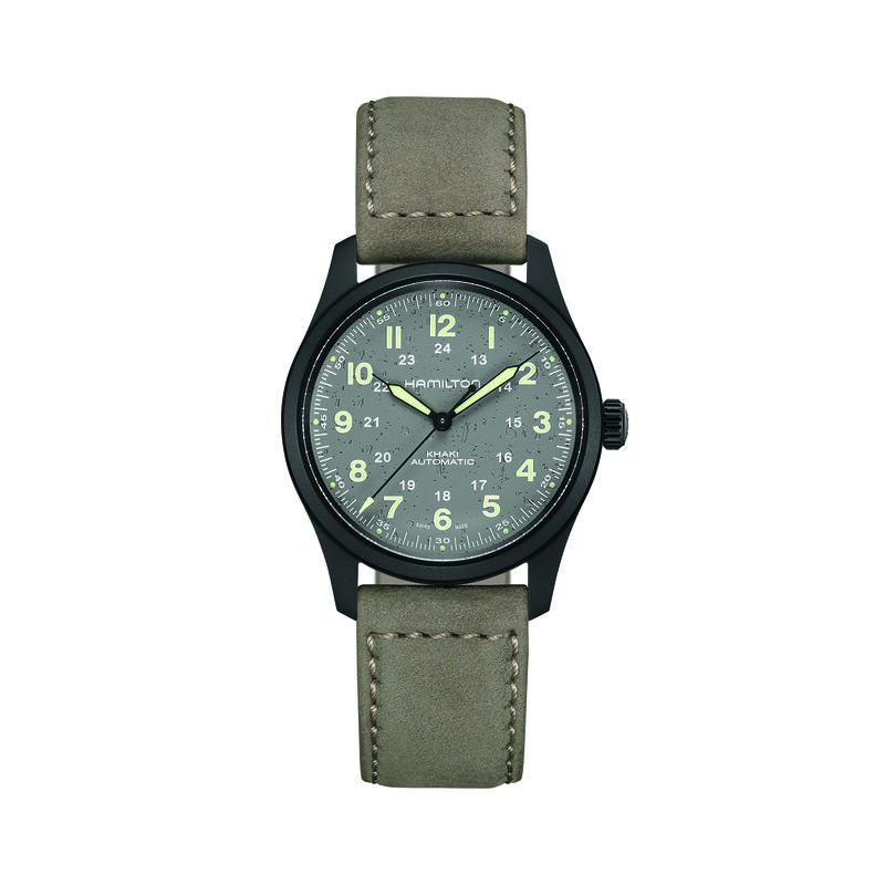 Hamilton Khaki Field Titanium Auto Grey Dial Watch, 38mm image number 0