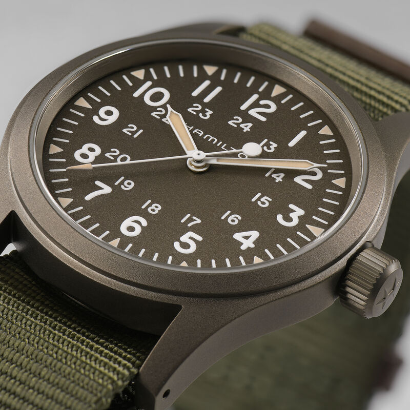 Hamilton Khaki Field Mechanical Green Dial Watch, 38mm image number 3