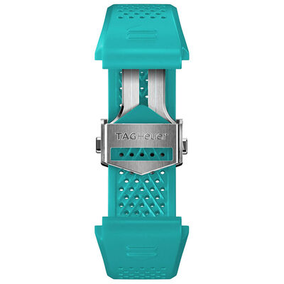TAG Heuer Connected Calibre E4 45mm Light Blue Rubber Watch Strap