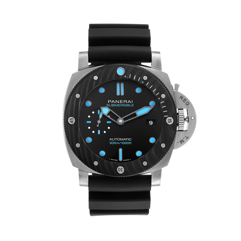 Pre-Owned Panerai Submersible Black Dial Watch, 47mm image number 0
