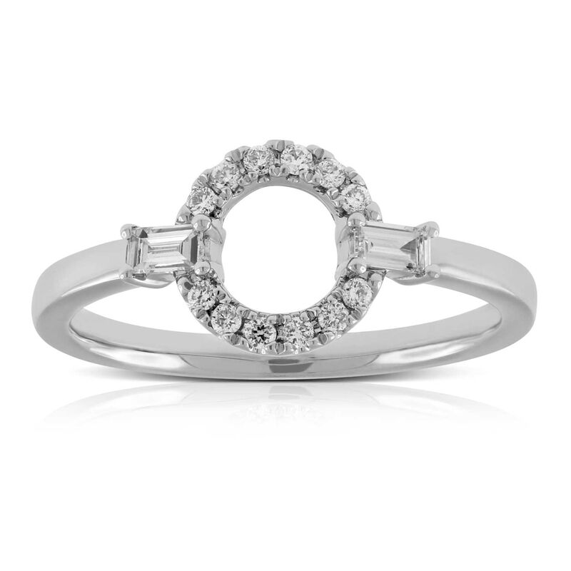 Circle Diamond Ring 14K image number 0