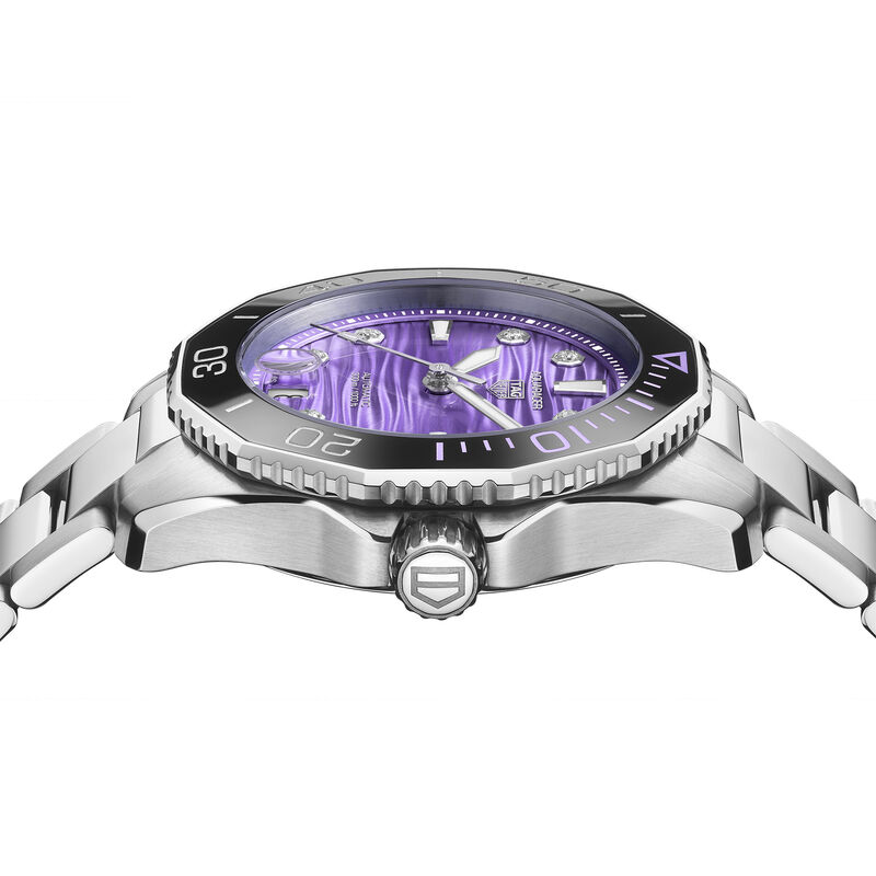 TAG Heuer Aquaracer Professional 300 Purple Dial Watch, 36mm image number 2