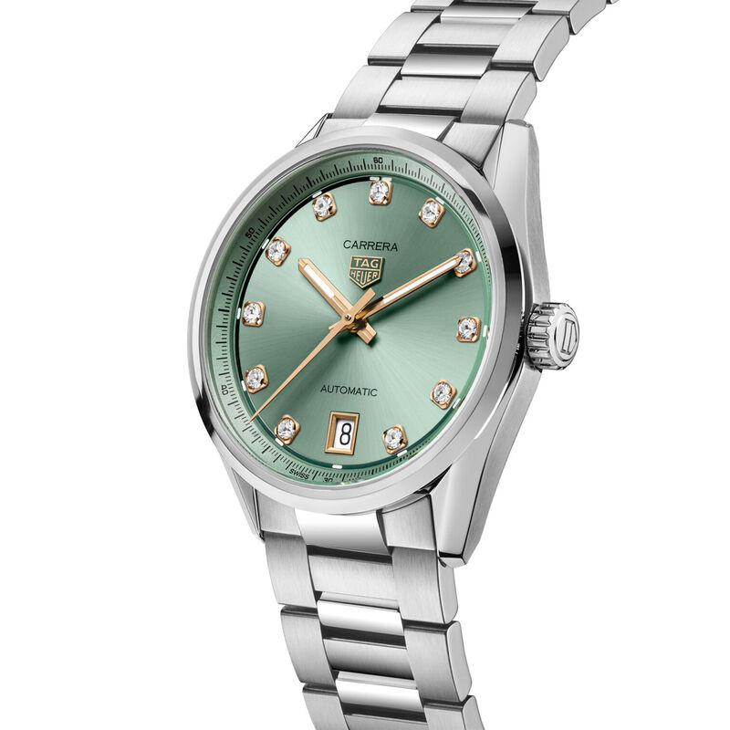 TAG Heuer Carrera Date Watch Green Dial, 36mm image number 1
