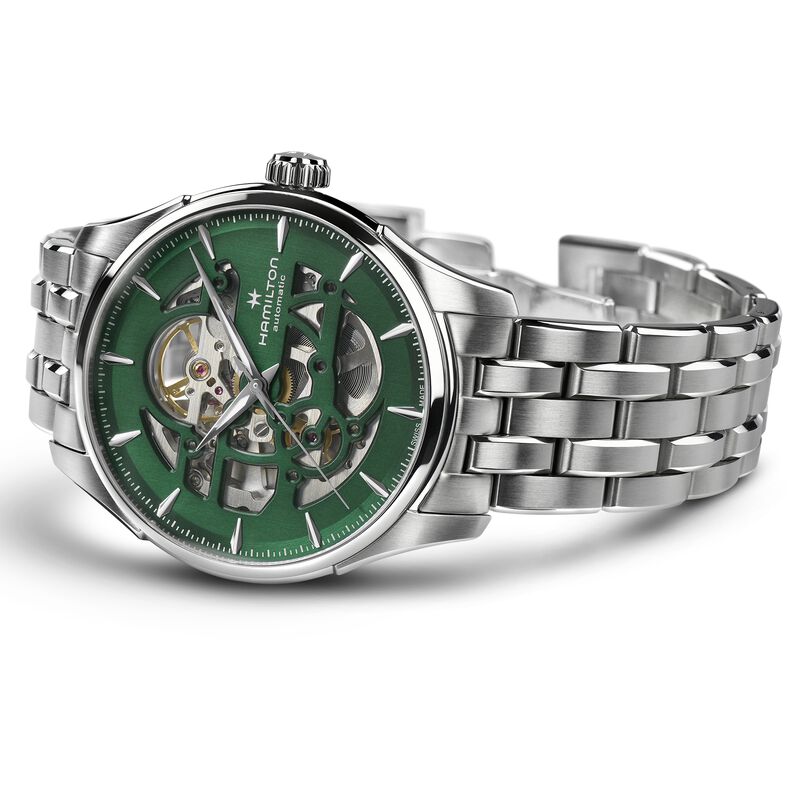 Hamilton Jazzmaster Skeleton Auto Green Dial Watch, 40mm image number 1