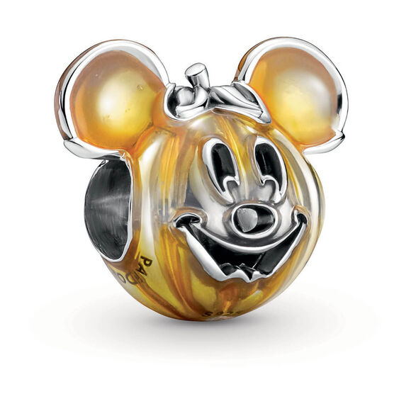 Pandora Disney Mickey Mouse Pumpkin Enamel  Charm