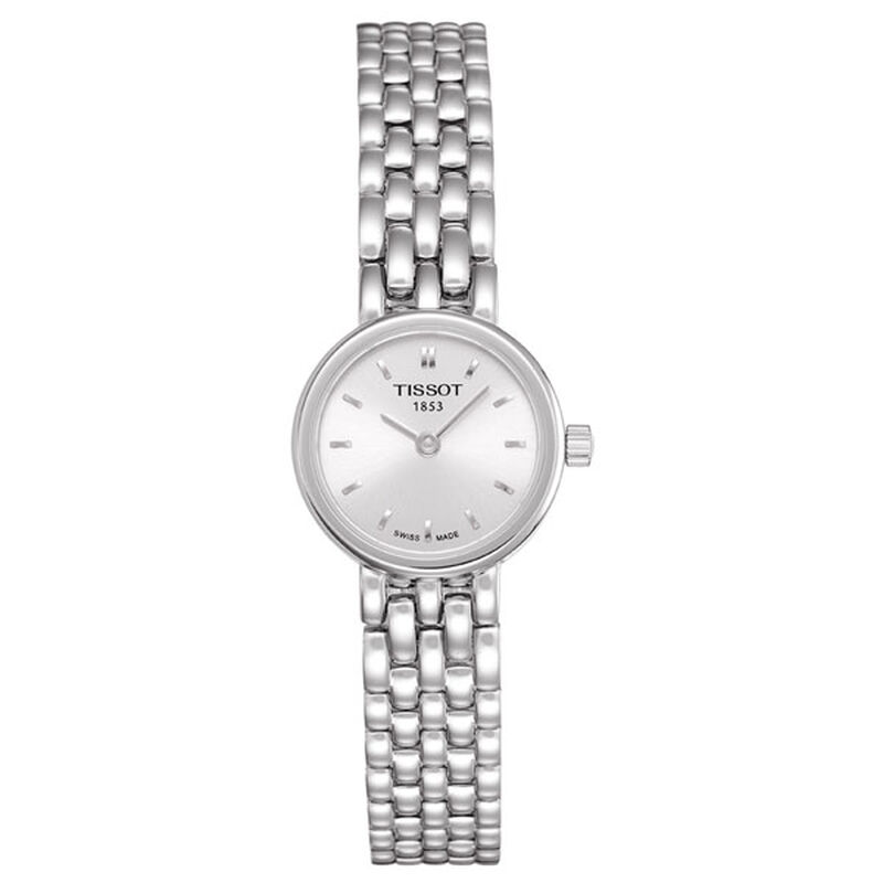 Tissot Lovely Silver Dial Steel Quartz Watch, 19.5mm image number 0
