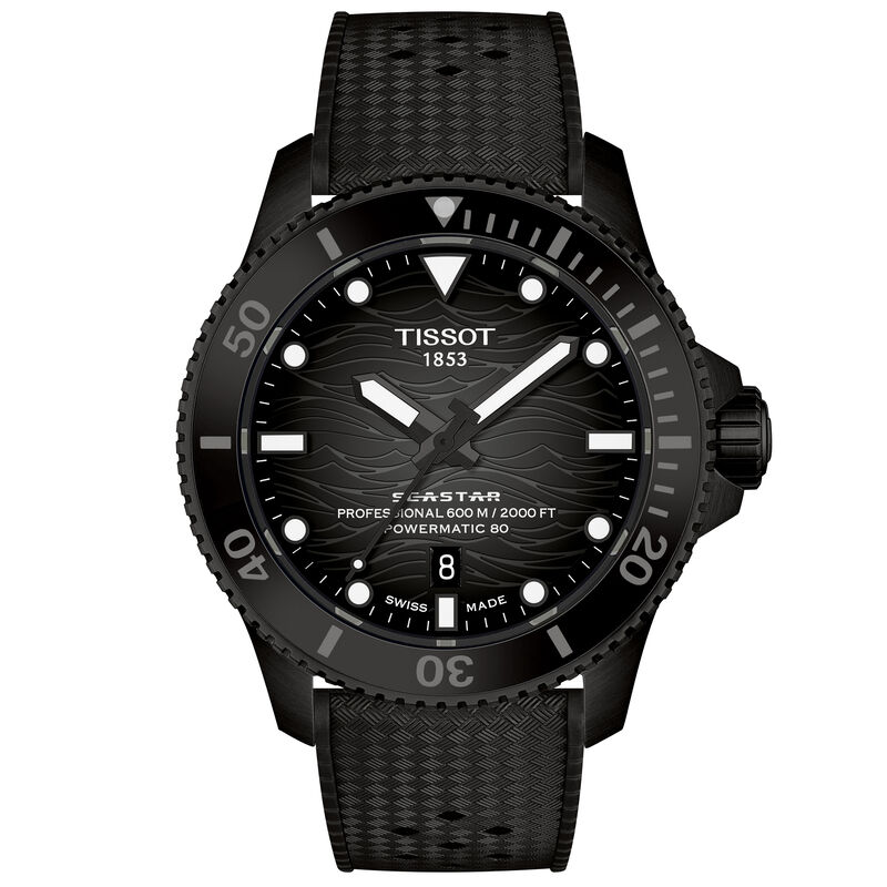 Tissot Seastar 2000 Black Dial Watch, 44mm image number 0