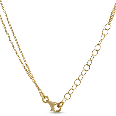 Toscano Paperclip Link Pendant Necklace, &frac12; Carat Total Weight, 18K Yellow Gold