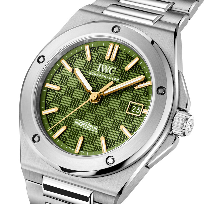 IWC Ingenieur Green Dial Watch, 40mm image number 3