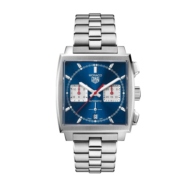 TAG Heuer Monaco Heuer 02 Automatic Blue Chronograph Watch, 39mm image number 0