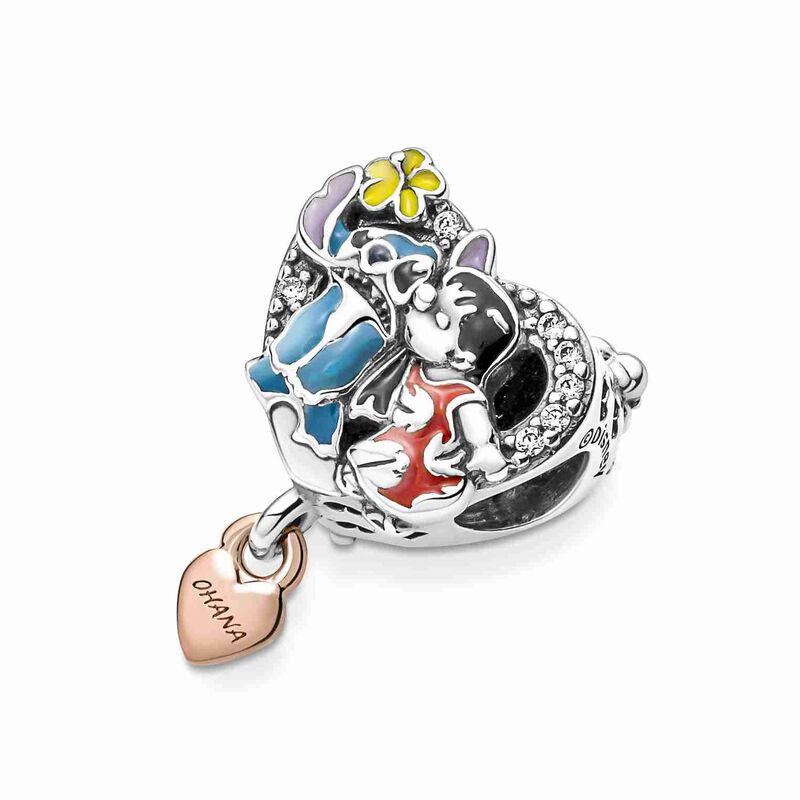 Gnaven afdeling Minimer Pandora Disney Ohana Lilo & Stitch Inspired Charm