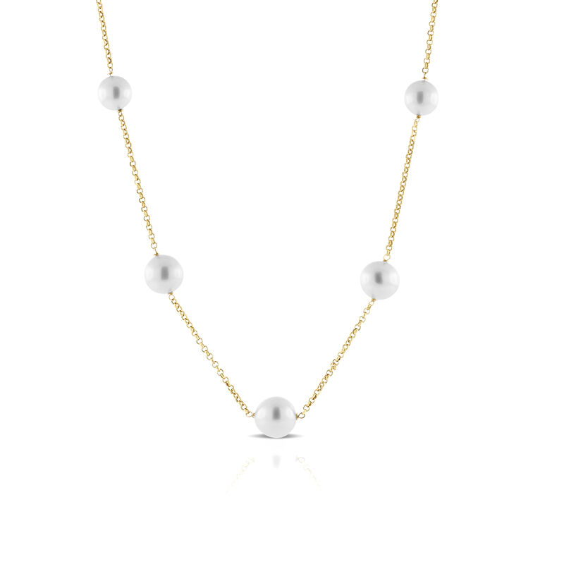 Cultured South Sea Pearl Necklace 14K image number 0