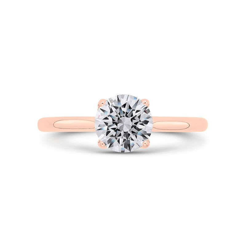 Bella Ponte Rose Gold Engagement Ring Setting 14K image number 1