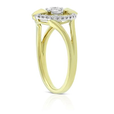 Jade Trau for Ben Bridge Signature Diamond Open Circle Diamond Ring 18K