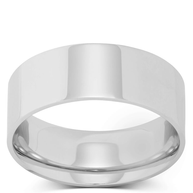 Polished Pipe Comfort Fit 8mm Band 14K image number 0