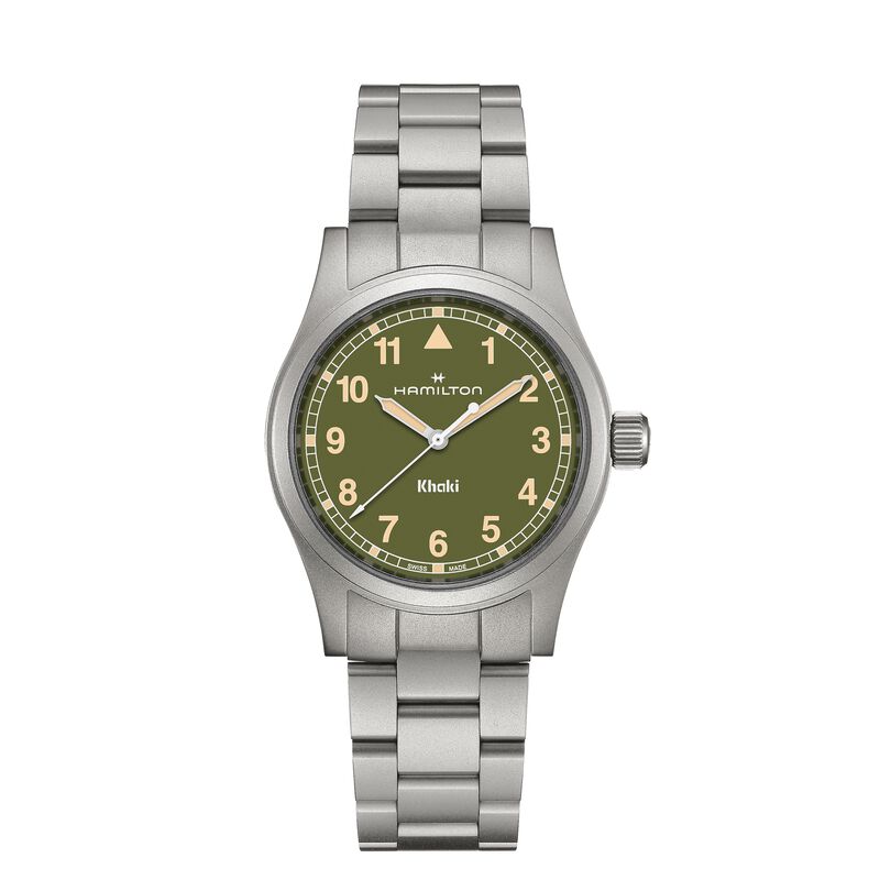 Hamilton Khaki Field Quartz Watch Green Dial, 38mm image number 1