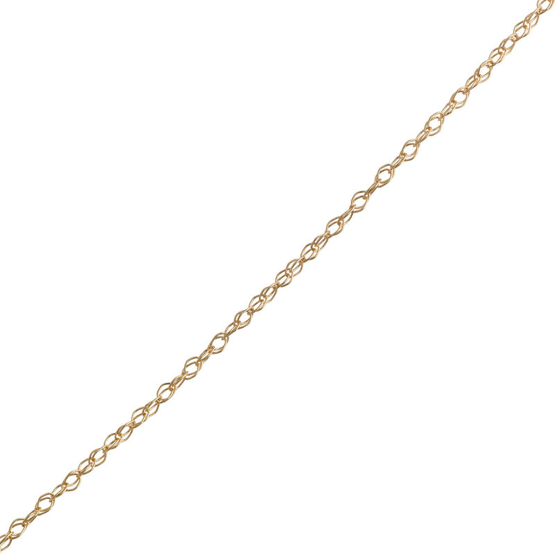 Classic Citrine Three-Prong Pendant Necklace, 14K Yellow Gold image number 3