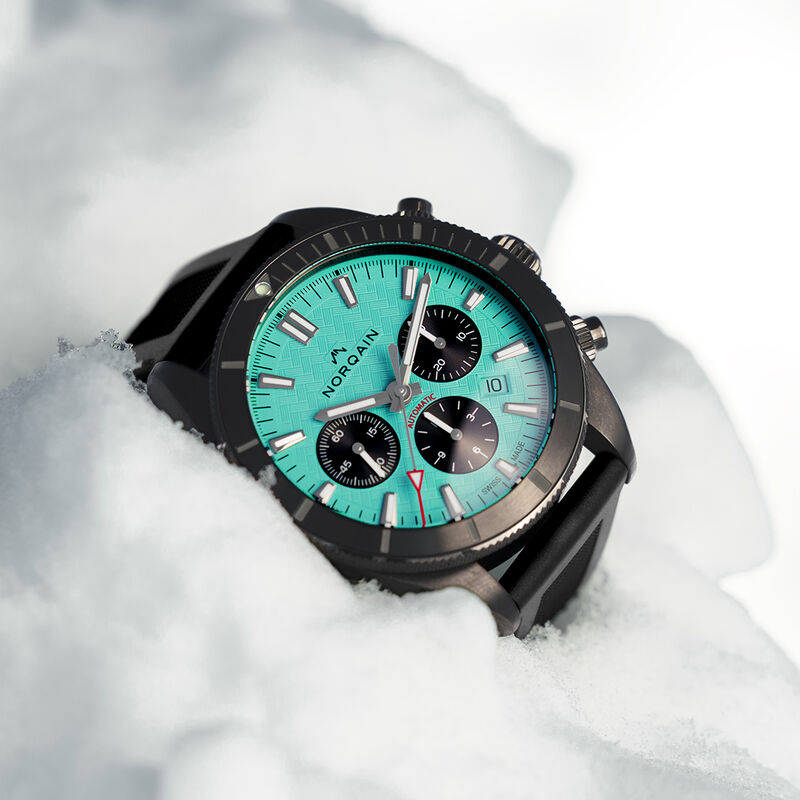 NORQAIN LIMITED EDITION Adventure Sport Chrono Cerulean Blue Dial Watch 44MM image number 1