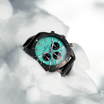 NORQAIN Adventure Sport Chrono Cerulean Blue Dial Watch, 44mm