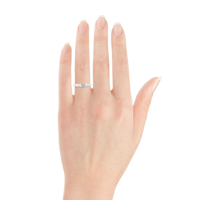 Ikuma Canadian Princess Cut Diamond Solitaire Ring 14K, 1/3 ct. image number 1