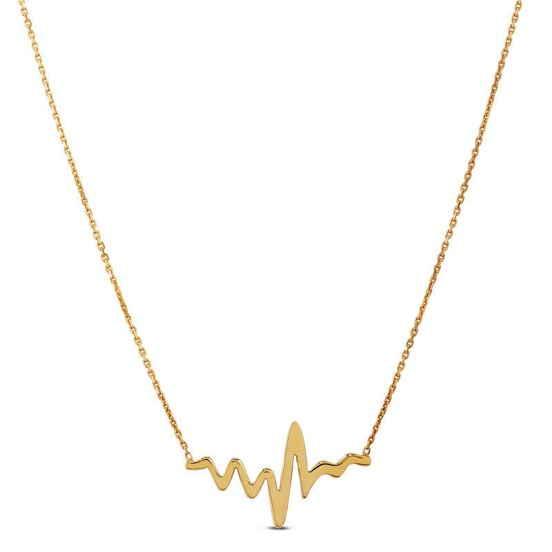 Heartbeat Necklace 14K image number 0