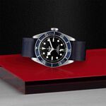TUDOR Black Bay Watch, Steel Case Black Dial Blue Fabric Strap, 41mm