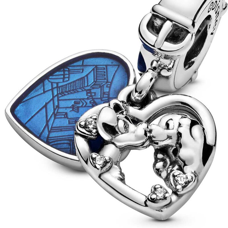 Pandora Disney Lady and the Tramp Heart Enamel & CZ Dangle Charm image number 3