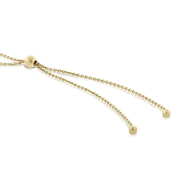 Cultured Freshwater Pearl Bolo Bracelet, 14K Yellow Gold