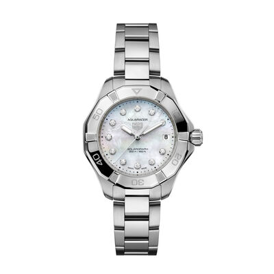 TAG Heuer Aquaracer Professional 200 Solargraph White Dial, 34mm