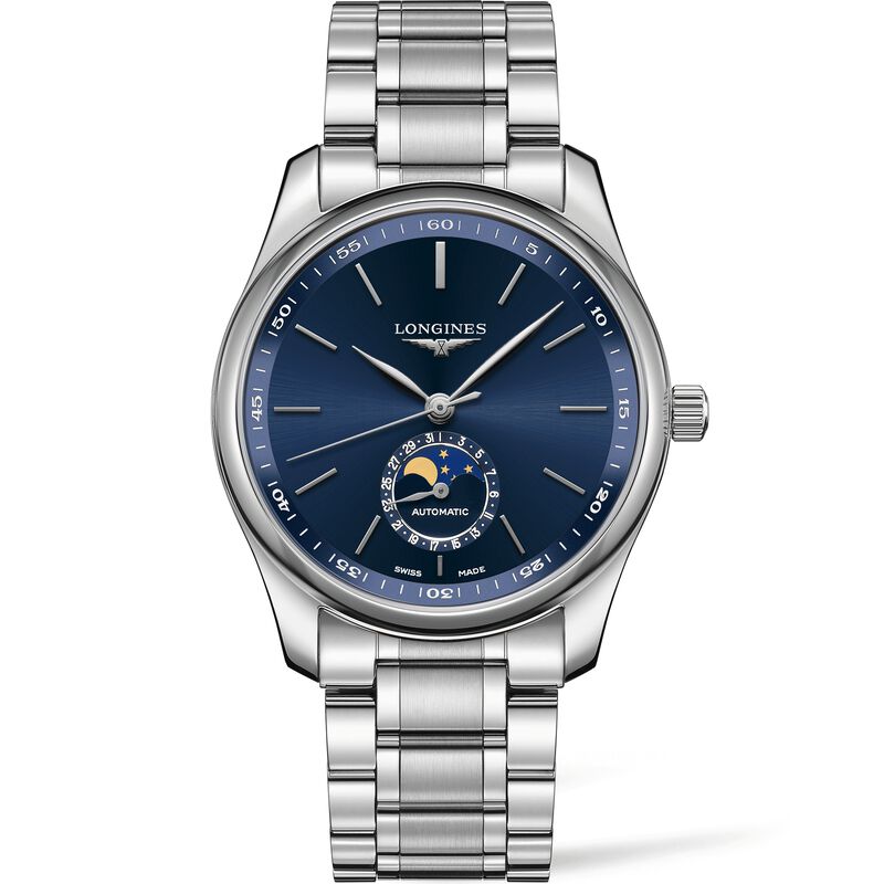 Longines Master Collection Moonphase Blue Dial Watch, 40mm image number 0