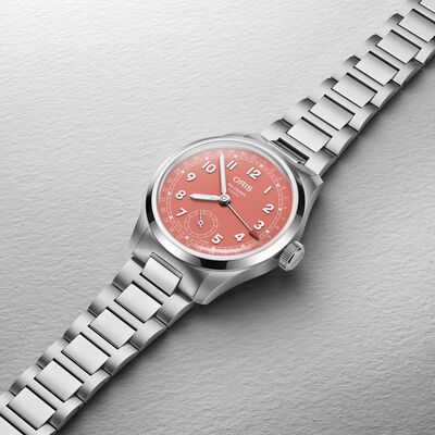 Oris Big Crown Pointer Date Calibre 403 Red Dial Watch, 40mm
