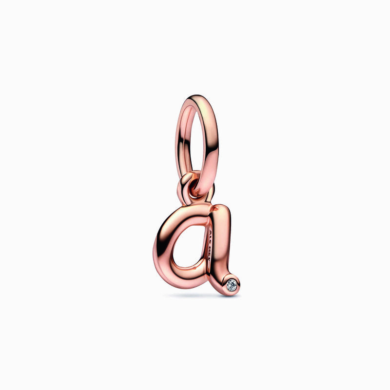 Pandora Letter A Script Alphabet Dangle Charm image number 0
