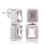 Lisa Bridge Convertible Rose Quartz Earrings