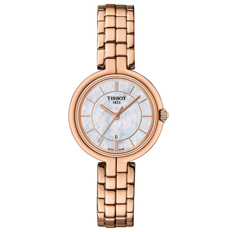 Tissot Flamingo Rose PVD Mother Of Pearl Quartz Watch, 30mm image number 1