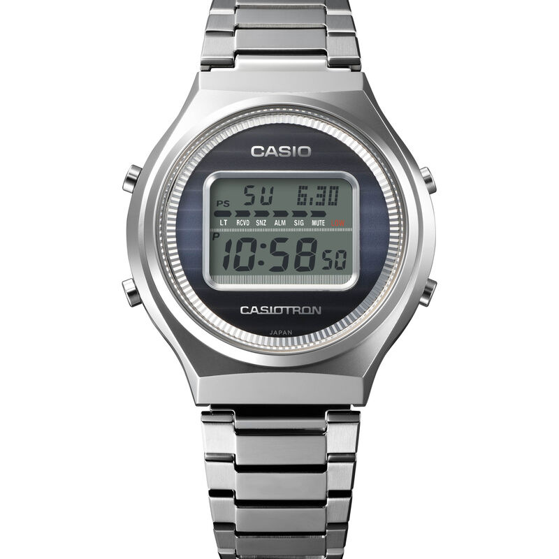 CASIO Casiotron TRN50-2A 50th Anniversary Black Dial Watch, 39mm image number 0