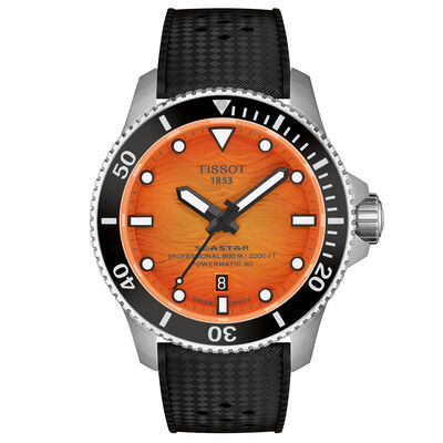 Tissot Seastar 2000 Orange Dial Watch, 44mm