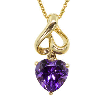 Amethyst Heart Pendant 14K | Ben Bridge 