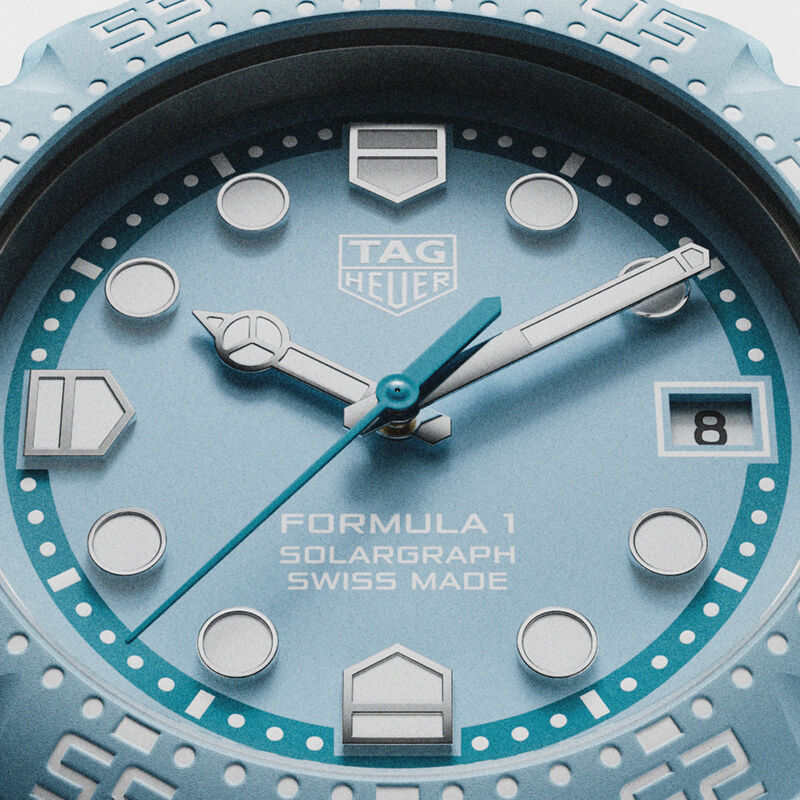 TAG Heuer Formula 1 Solargraph Blue Dial Watch, 38mm image number 1