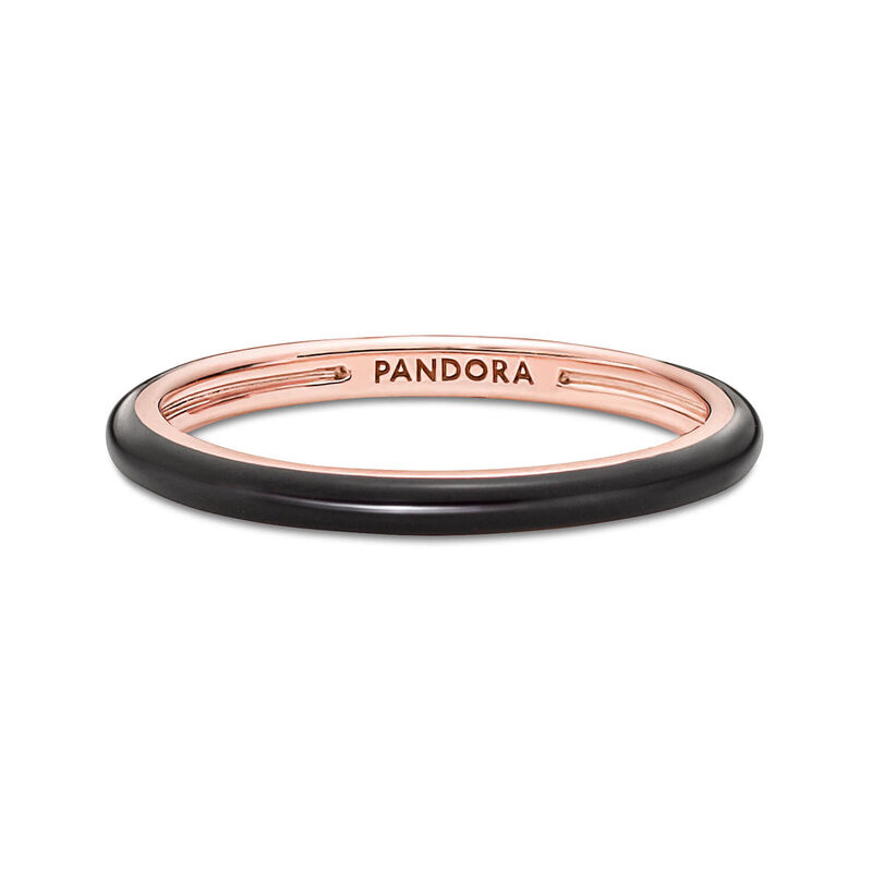 Pandora ME Black Enamel Ring image number 2