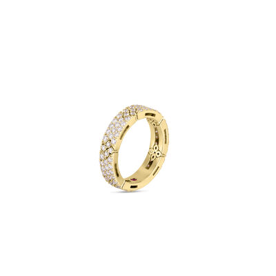 Roberto Coin 18K Yellow Gold Love In Verona Pav&eacute; Diamond Ring